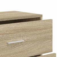 Dressoir 60x31x84 cm bewerkt hout sonoma eikenkleurig - thumbnail