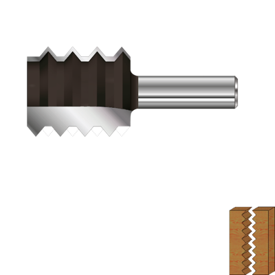 Rotec HM Verlijmfrees 'V' | GOLD-LINE | ø35 | Z=2 | d2=12 - 272.34.3500