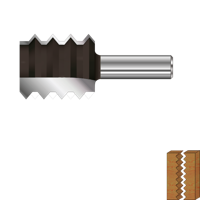 Rotec HM Verlijmfrees 'V' | GOLD-LINE | ø35 | Z=2 | d2=12 - 272.34.3500 - thumbnail