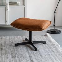 ZILT Hocker 'Belisama' Lederlook, kleur Cognac - thumbnail