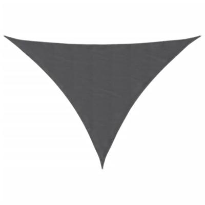 VidaXL Zonnescherm driehoekig 3,5x3,5x4,9 m oxford stof antracietkleur - thumbnail