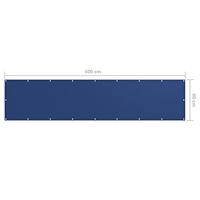 Balkonscherm 90x400 cm oxford stof blauw - thumbnail