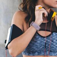 Soft siliconen bandje met gespsluiting - Pastel paars - Geschikt voor Apple Watch 38mm / 40mm / 41mm / 42mm - thumbnail