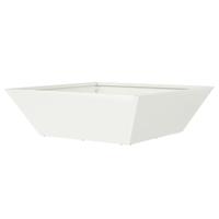Tuin Kom Plantenbak 5 pcs Wit 50 x 50 x 15 cm Staal - thumbnail