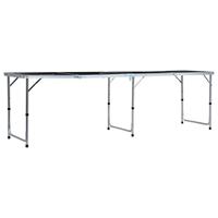 VidaXL Bierpongtafel inklapbaar 240 cm zwart - thumbnail