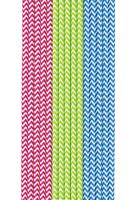 Duni Papieren Rietjes 50 Stuks Rood/Groen/Blauw - thumbnail