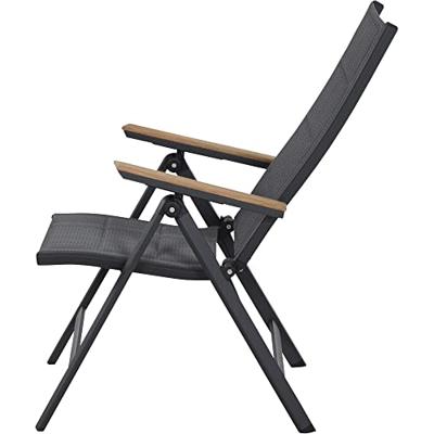 Siena Garden Tesoro N40077 Tuinstoel Aluminium, Teakhout Antraciet (mat), Grijs, Natuur Siena Garden Tesoro N40077 Tuinstoel Aluminium, Teakhout Antraciet (mat), Grijs, Natuur