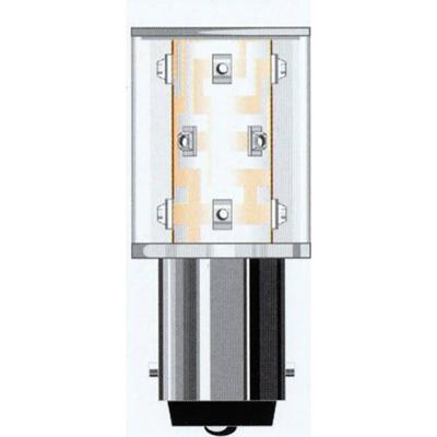 Oshino OD-G01SM12B15-24 LED-signaallamp Groen BA15d 24 V/AC, 24 V/DC 6500 mlm