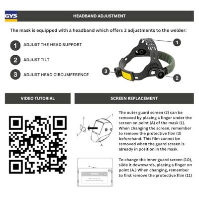 Gys Master LCD 11 automatische lashelm - 5193043442
