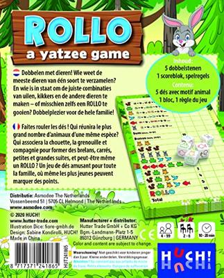 Asmodee rollo yatzee dieren - thumbnail