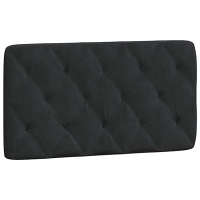 Hoofdbordkussen 100 cm fluweel zwart