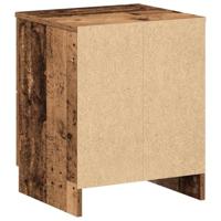 Nachtkastjes 2 st met 2 lades 40x36x50 cm oud houtkleurig - thumbnail
