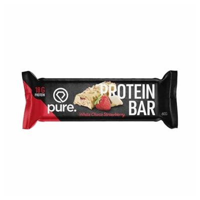 -Protein Bar Crunchy 1 reep White Choco & Strawberry