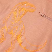 Kindershirt met korte mouwen 128 lichtoranje - thumbnail