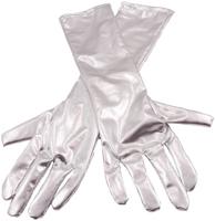 Handschoenen metallic zilver - thumbnail