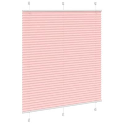 VidaXL Plissé rolgordijn 115x100cm stofbreedte 114,4cm polyester roze VidaXL Plissé rolgordijn 115x100cm stofbreedte 114,4cm polyester roze