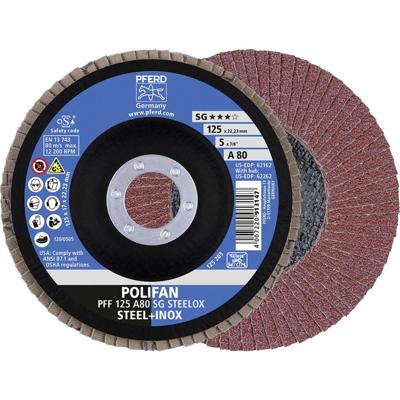 PFERD TOOLS 67608125 A Sg Steelox Lamellenschijf Diameter 125 mm Boordiameter 22.23 mm Korrelgrootte (num) 80 10 stuk(s)