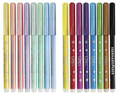 Eberhard Faber EF-551016 Viltstiften Glitter Doos 16 Kleuren Eberhard Faber EF-551016 Viltstiften Glitter Doos 16 Kleuren