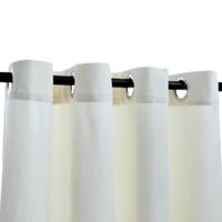 VidaXL Gordijn verduisterend met ringen 2 st 140x175 cm fluweel crème - thumbnail
