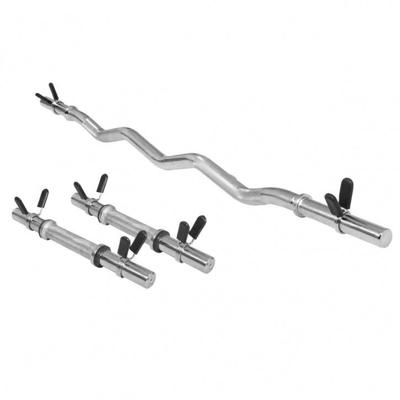Voordeelset EZ-curl stang met dumbellstangen - Veersluiting 30 mm Voordeelset EZ-curl stang met dumbellstangen - Veersluiting 30 mm