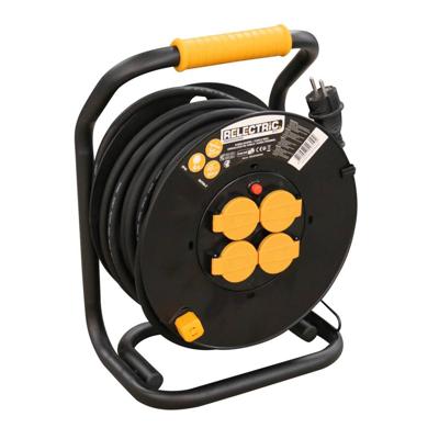 Relectric PRO kabelhaspel 4-voudig 25 meter IP44 3x2,5 mm - RELEC493104