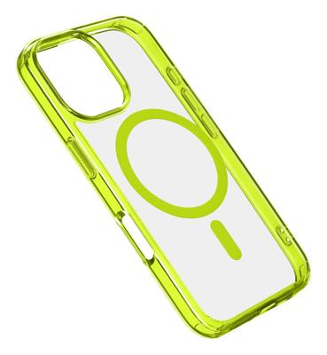 Cellularline ICONIC MAG Backcover Apple iPhone 16 Pro Lime MagSafe compatible