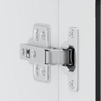 Keukenbovenkast met glazen deur Porto zwart - thumbnail