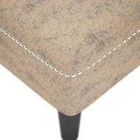 Chaise longue met kussen&rechterarmleuning kunstleer lichtgrijs - thumbnail