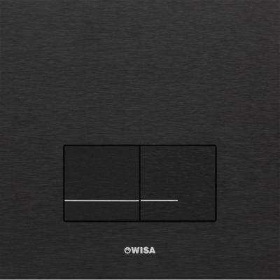 Wisa Delos bedieningspaneel aluminium mat zwart tbv Wisa XF/XS