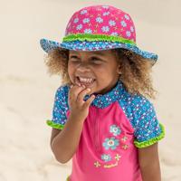 Playshoes zonnehoed Bloemen Roze-55 cm - thumbnail