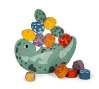 Small Foot - houten balansspel dino, 14dlg. - thumbnail