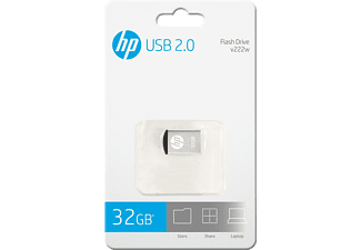 USB stick HP HPFD222W-32 Zilverkleurig Metaal 32 GB