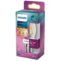 Philips LED 77215400 LED-lamp Energielabel F (A - G) E14 Kaars 5 W, 2.5 W, 1 W = 40 W, 18 W, 9 W Warmwit (Ø x l) 3.5 cm x 10.6 cm Dimbaar 1 stuk(s) - thumbnail