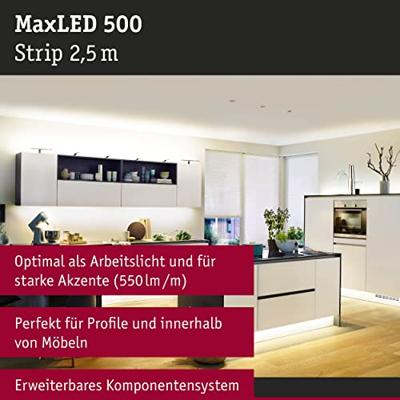 Paulmann MaxLED 500 70827 LED-strip uitbreidingsset Met connector (male) 24 V 2.5 m Warmwit 1 stuk(s)
