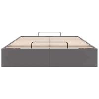 Bedframe zonder matras 120x190 cm kunstleer grijs - thumbnail