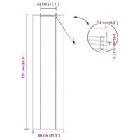 Raamrolgordijnen & Schaduwdoeken Licht Bruin 80 x 220 cm Bamboe - thumbnail