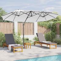 Tuin Cantilever Parasol Zand 372 x 198 x 243 cm - thumbnail