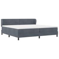 Boxspringbed met donkergrijs fluwelen matras 80x200 cm - thumbnail