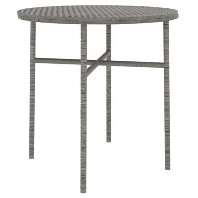 3-delige Tuinset poly rattan grijs