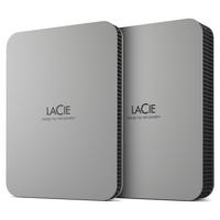 LaCie Mobile Drive 5TB v2 USB-C Moon Silver w/Rescue (STLP5000400) - thumbnail