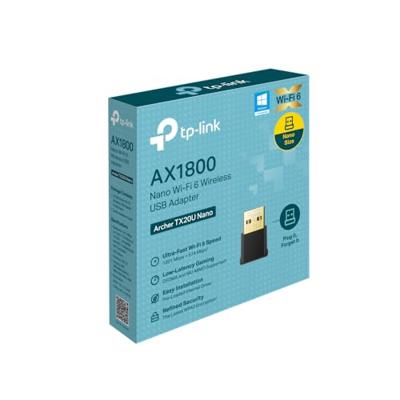 TP-Link Archer TX20U Nano Wifi adapter Zwart - thumbnail