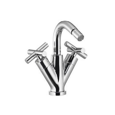 Hotbath Chap bidetmengkraan geborsteld nikkel