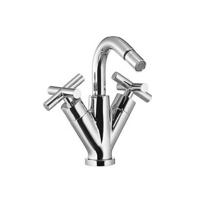 Hotbath Chap bidetmengkraan geborsteld nikkel - thumbnail