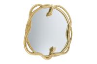Decoratieve spiegel SNAKE XL 85cm goudkleurig metalen slangenbeeld - 45432 - thumbnail