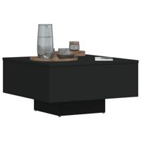 Salontafel 60x60x31,5 cm bewerkt hout zwart - thumbnail