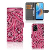 OPPO A74 4G Hoesje Swirl Pink - thumbnail