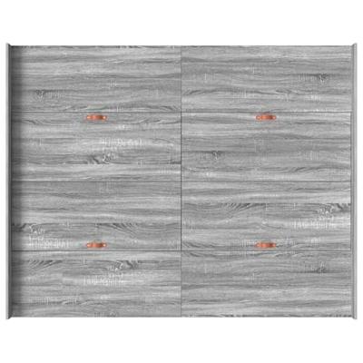 Opbergbedframe met lade Grijs sonoma 135 x 190 cm Bewerkt hout