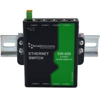 8 poort onbeheerde Ethernet-schakelaar muur monteerbaar - thumbnail