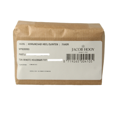 Jacob Hooy Komijnzaad heel/djinten 250 Gram Jacob Hooy Komijnzaad heel/djinten 250 Gram