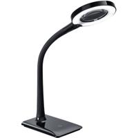 LED Bureaulamp - Tafelverlichting - Trion Lumpa - 5W - Warm Wit 3000K - Rond - Mat Zwart - Kunststof - thumbnail